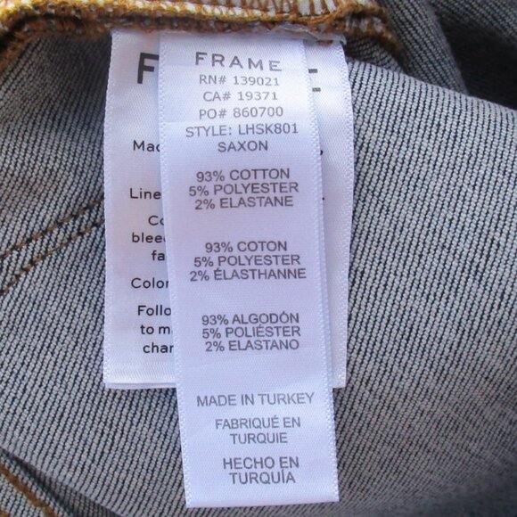 FRAME Denim Jeans Size 28 Le High Skinny Distressed - Picture 11 of 13